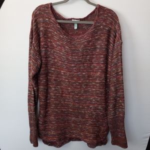 SUSINA Marled Knit Boho Sweater